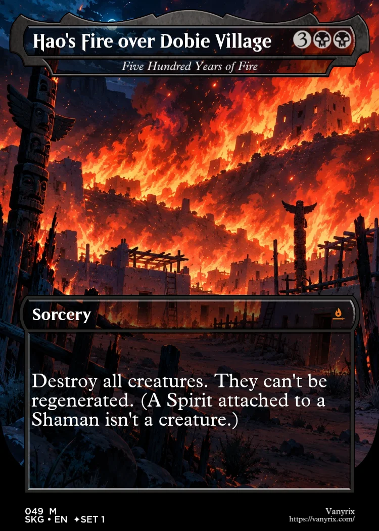 Hao's Fire over Dobie Village