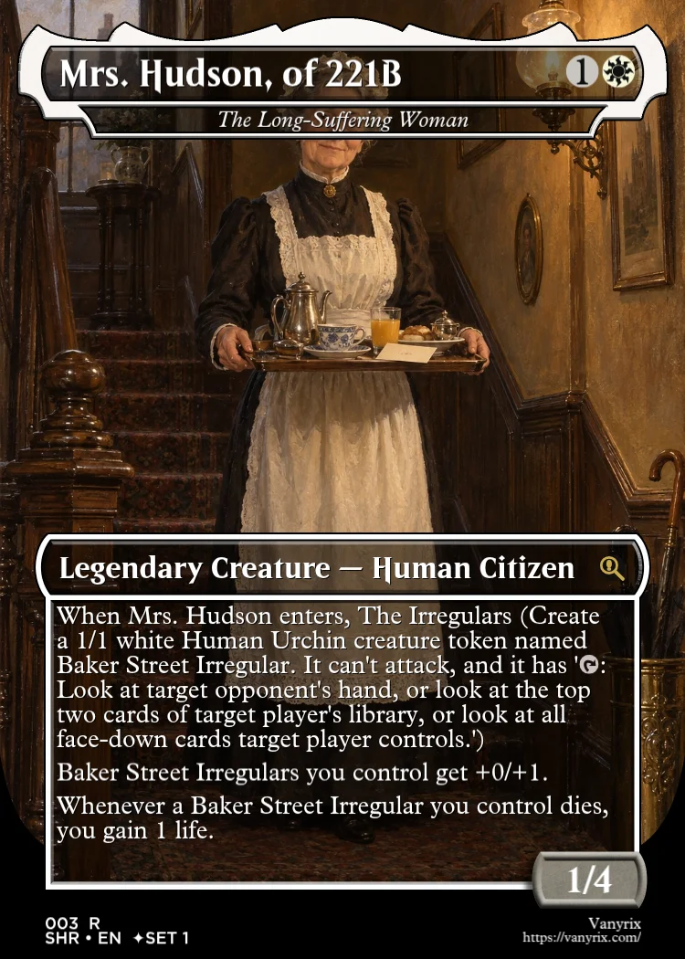 Mrs. Hudson, of 221B