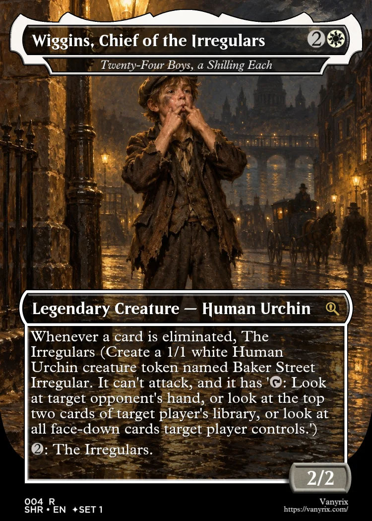 Wiggins, Chief of the Irregulars