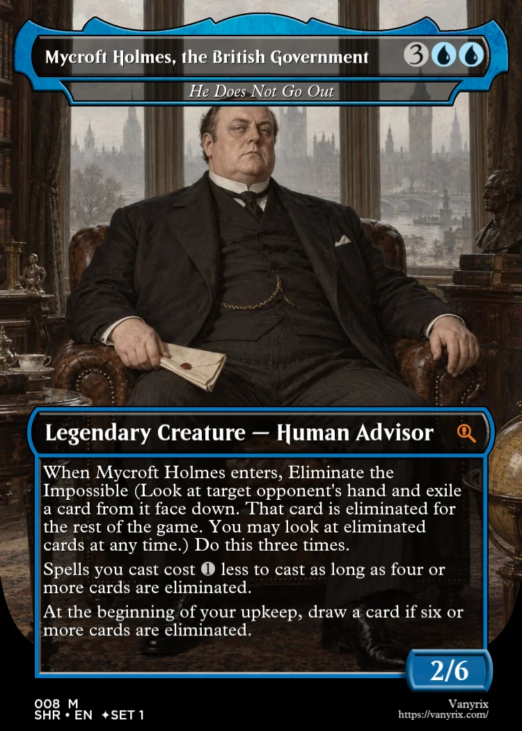 Mycroft Holmes, the British Government