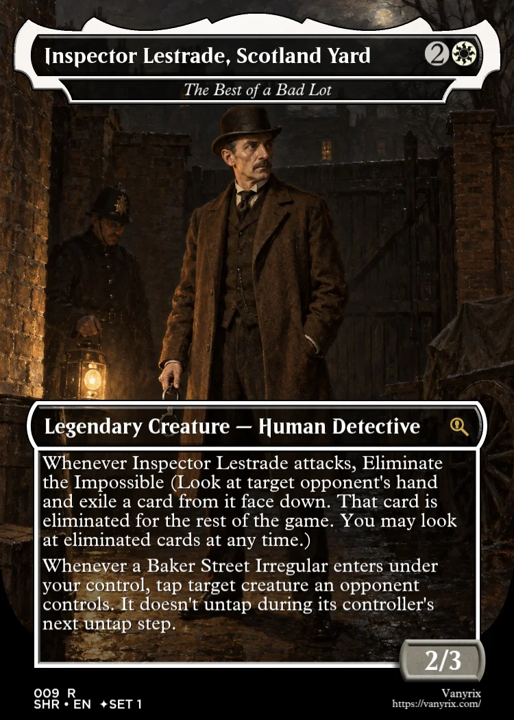 Inspector Lestrade, Scotland Yard