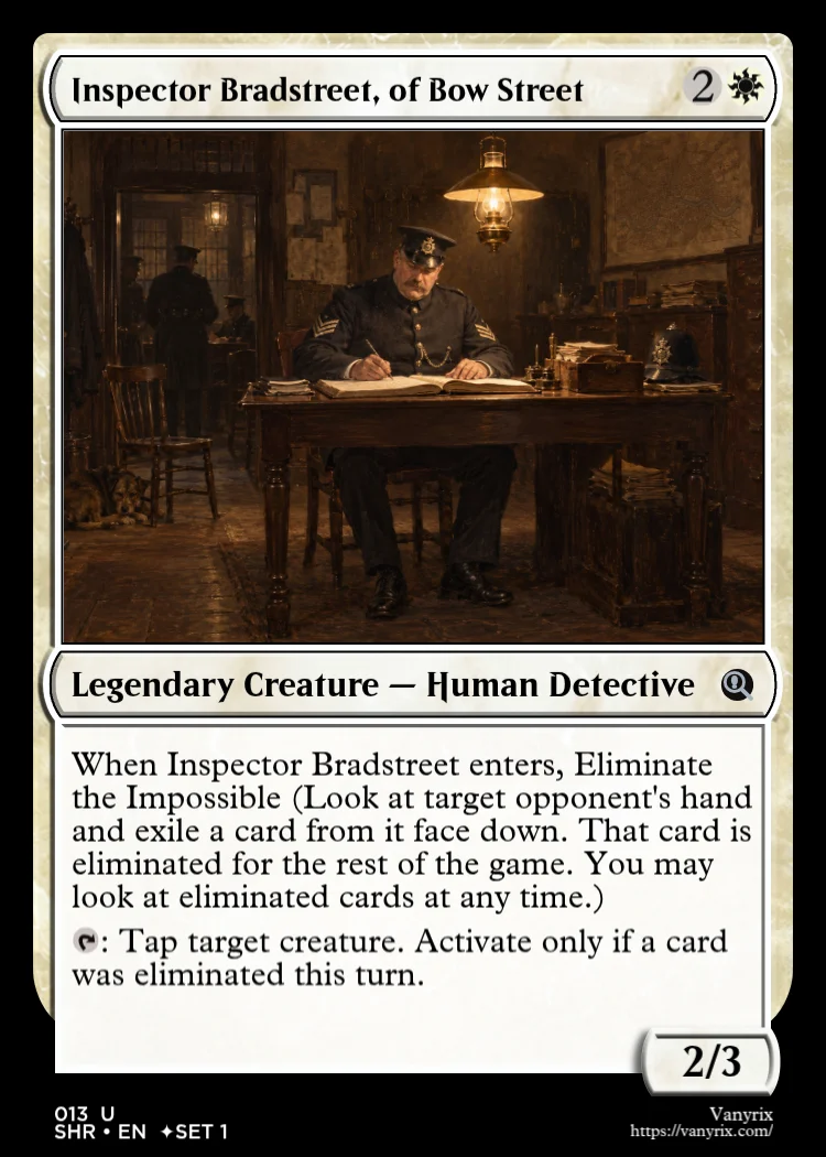 Inspector Bradstreet, of Bow Street