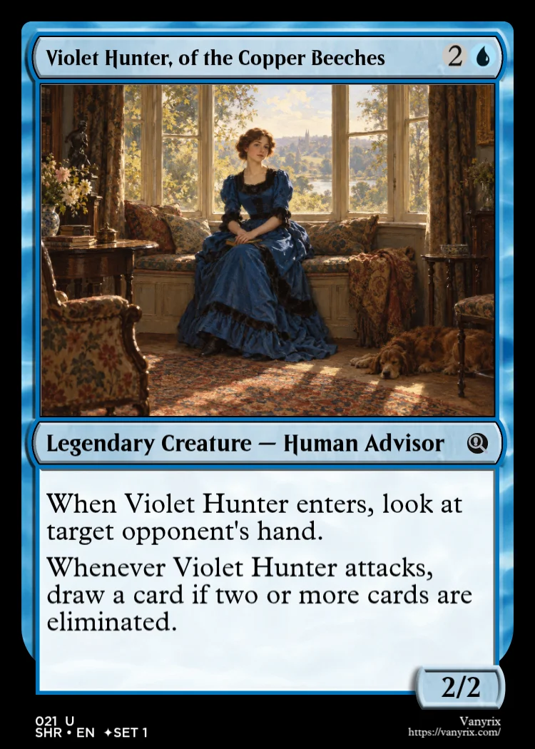 Violet Hunter, of the Copper Beeches