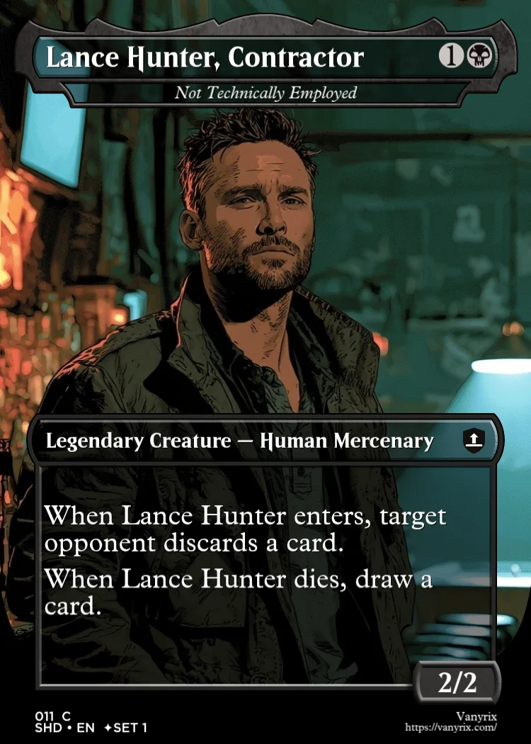 Lance Hunter, Contractor