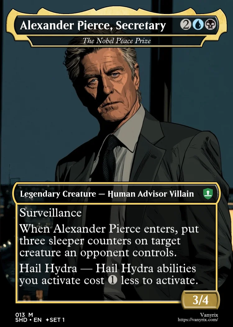 Alexander Pierce, Secretary