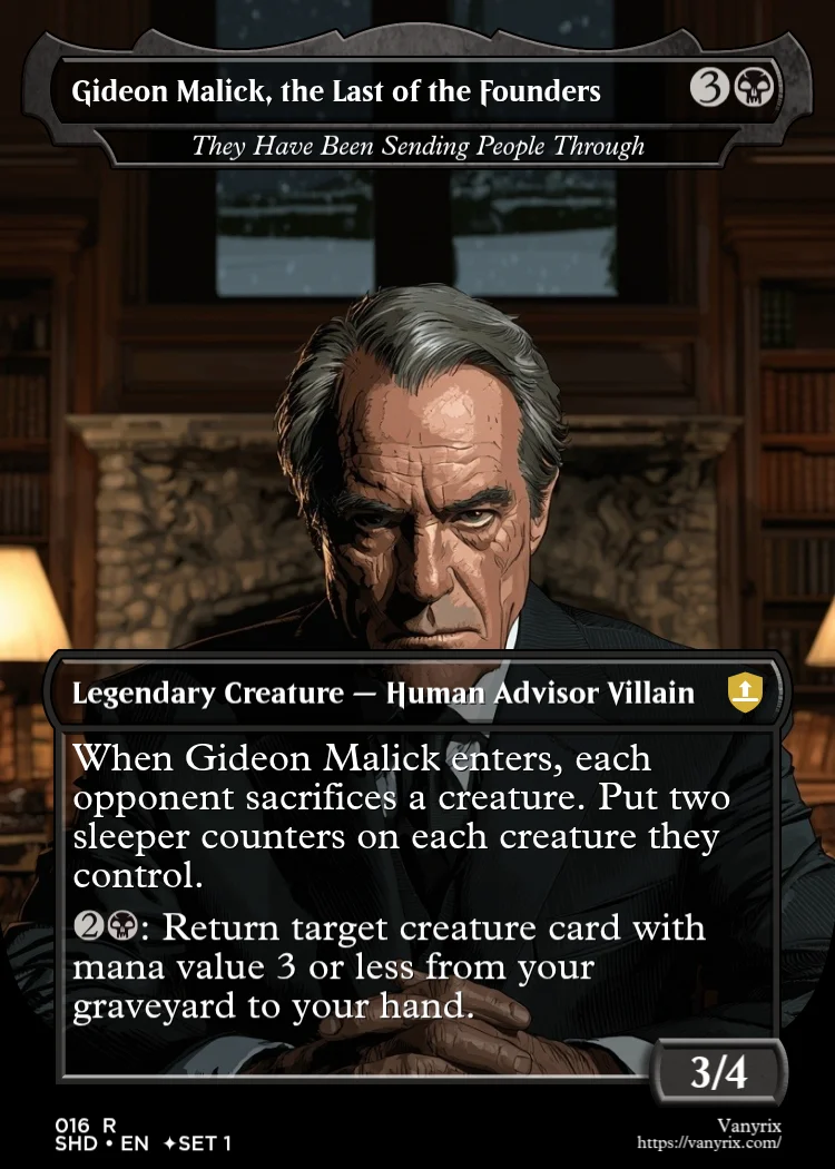 Gideon Malick, the Last of the Founders