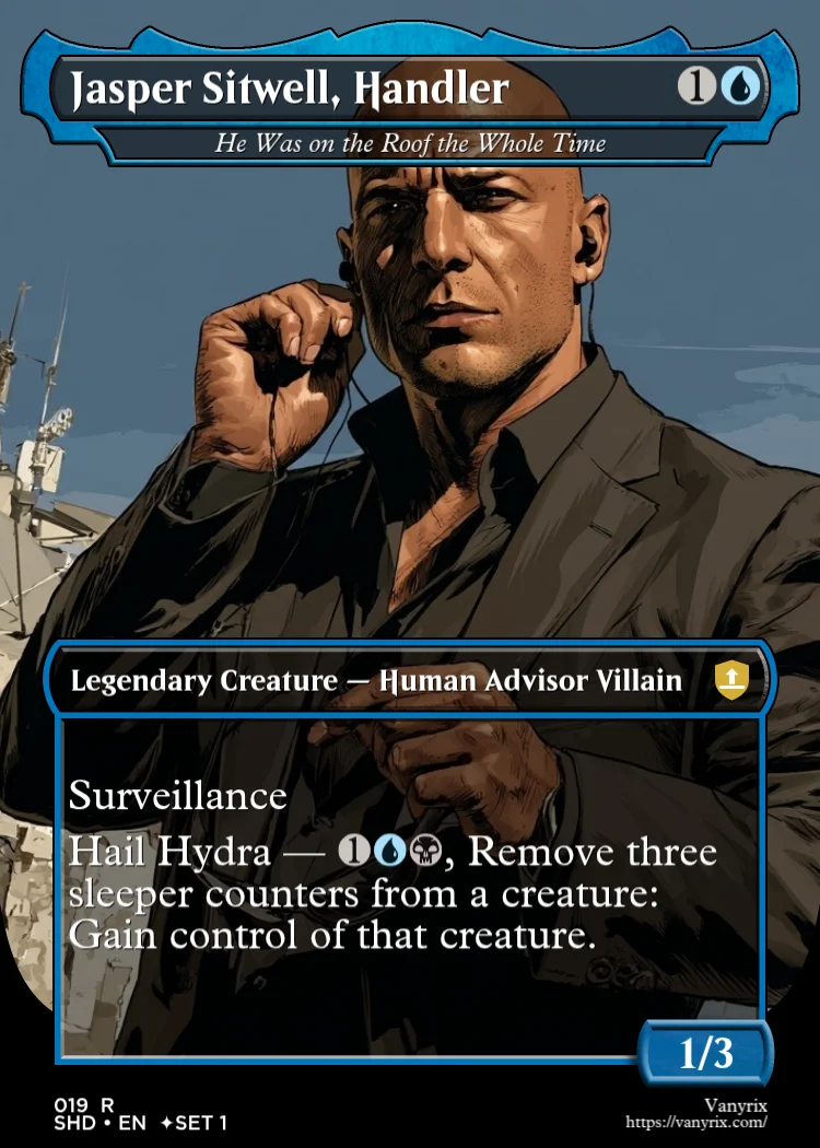 Jasper Sitwell, Handler