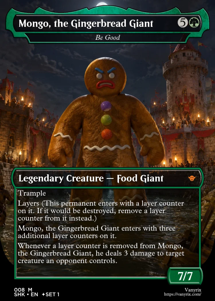 Mongo, the Gingerbread Giant