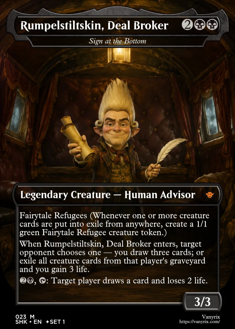 Rumpelstiltskin, Deal Broker
