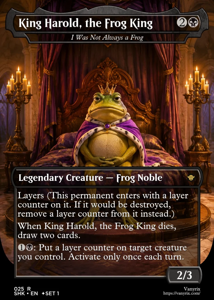 King Harold, the Frog King