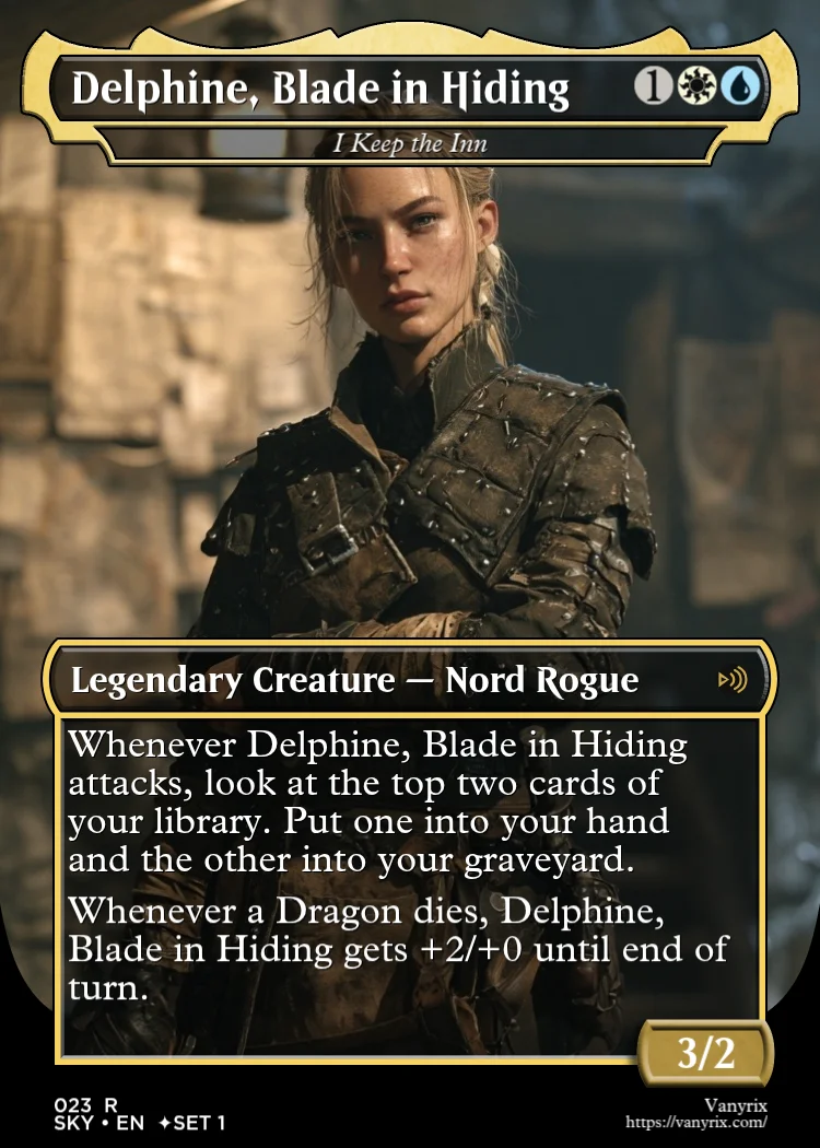 Delphine, Blade in Hiding