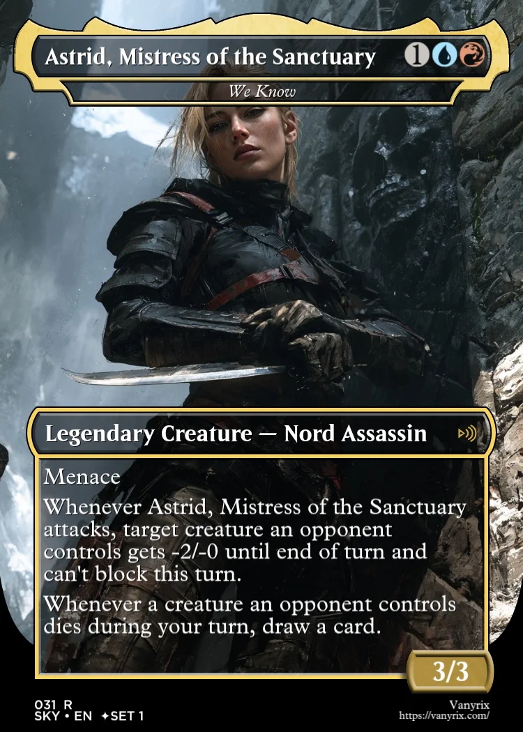 Astrid, Mistress of the Sanctuary
