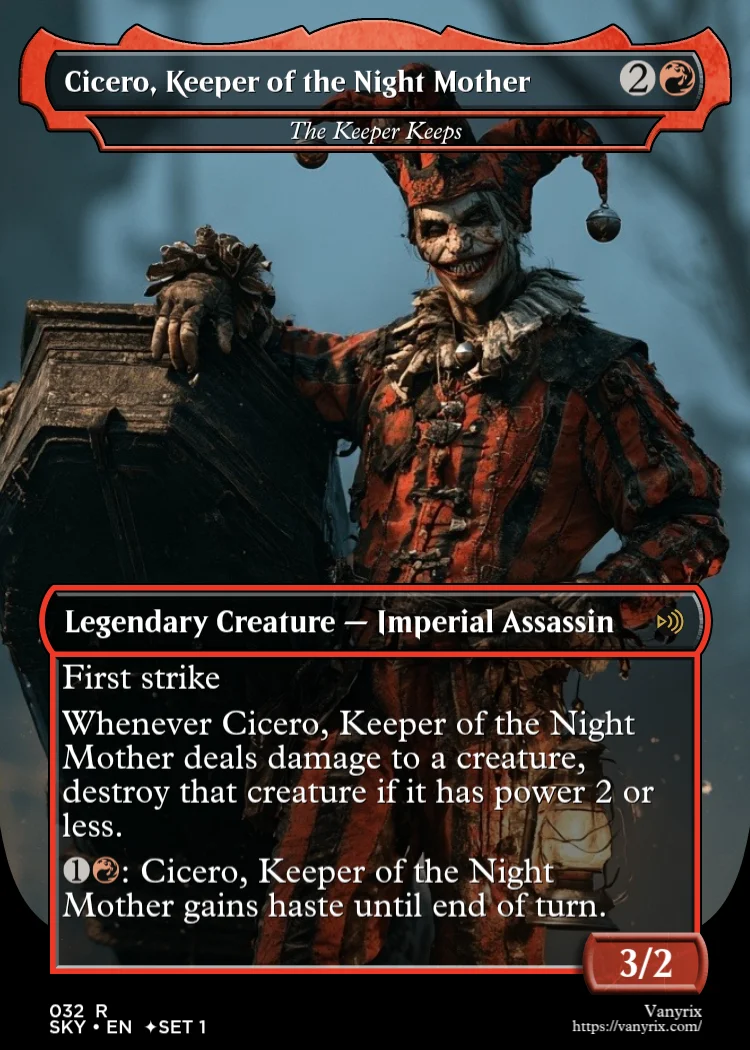 Cicero, Keeper of the Night Mother