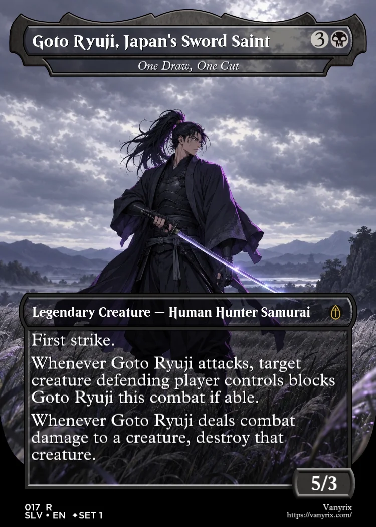 Goto Ryuji, Japan's Sword Saint