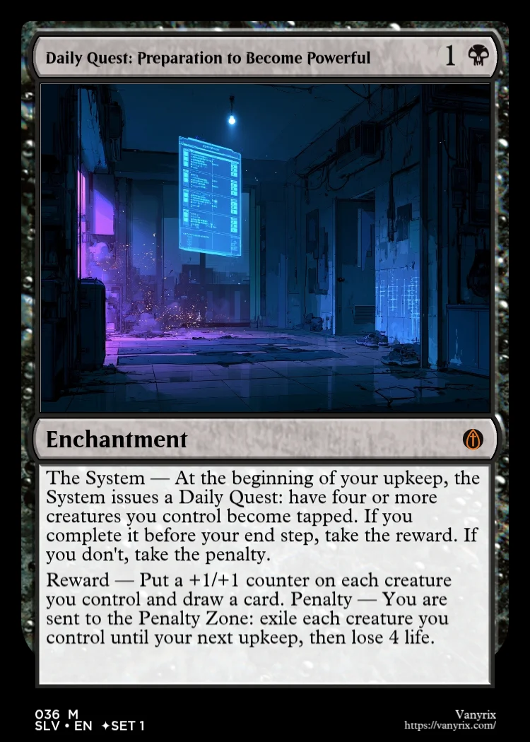 Daily Quest: Preparation to Become Powerful