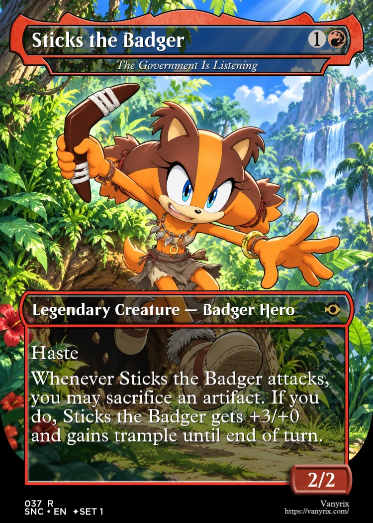 Sticks the Badger