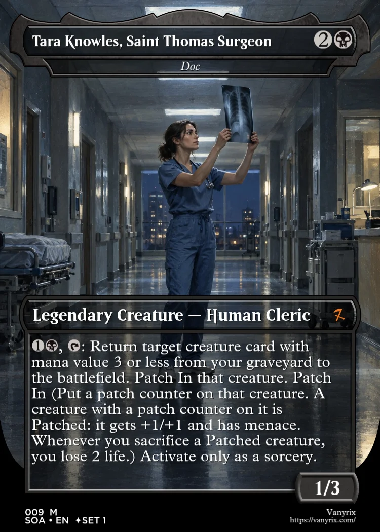 Tara Knowles, Saint Thomas Surgeon
