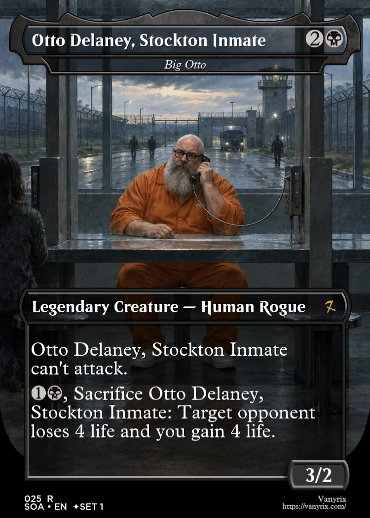 Otto Delaney, Stockton Inmate