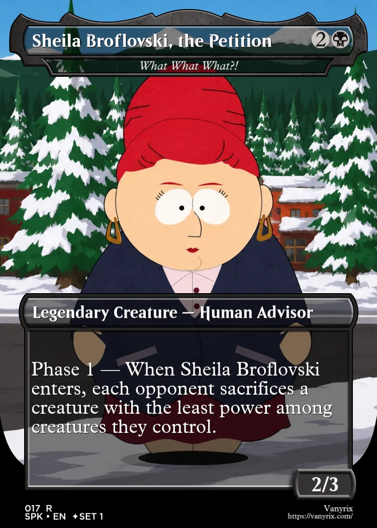 Sheila Broflovski, the Petition