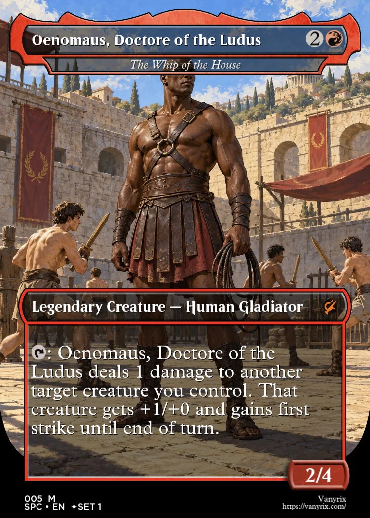 Oenomaus, Doctore of the Ludus