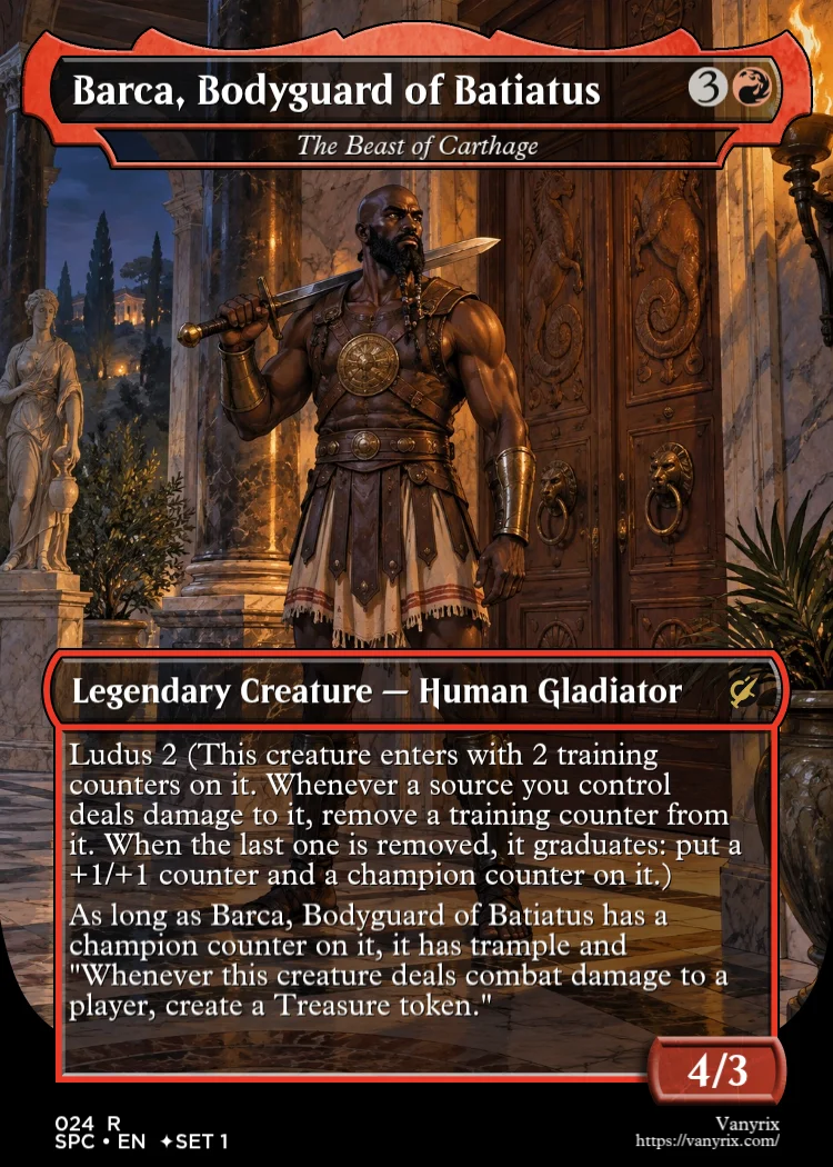 Barca, Bodyguard of Batiatus