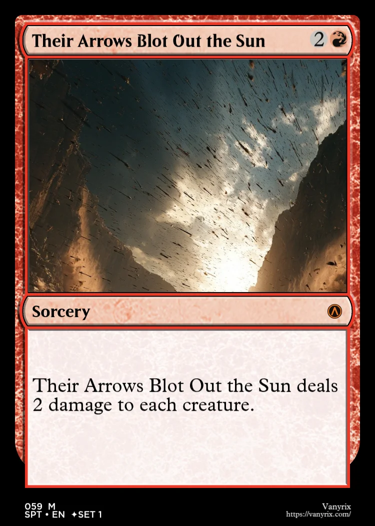 Their Arrows Blot Out the Sun