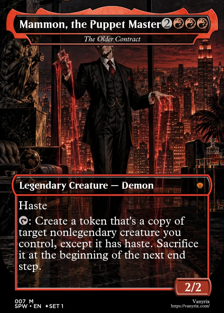 Mammon, the Puppet Master