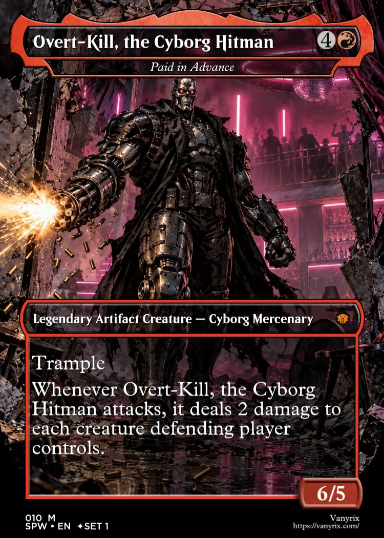 Overt-Kill, the Cyborg Hitman