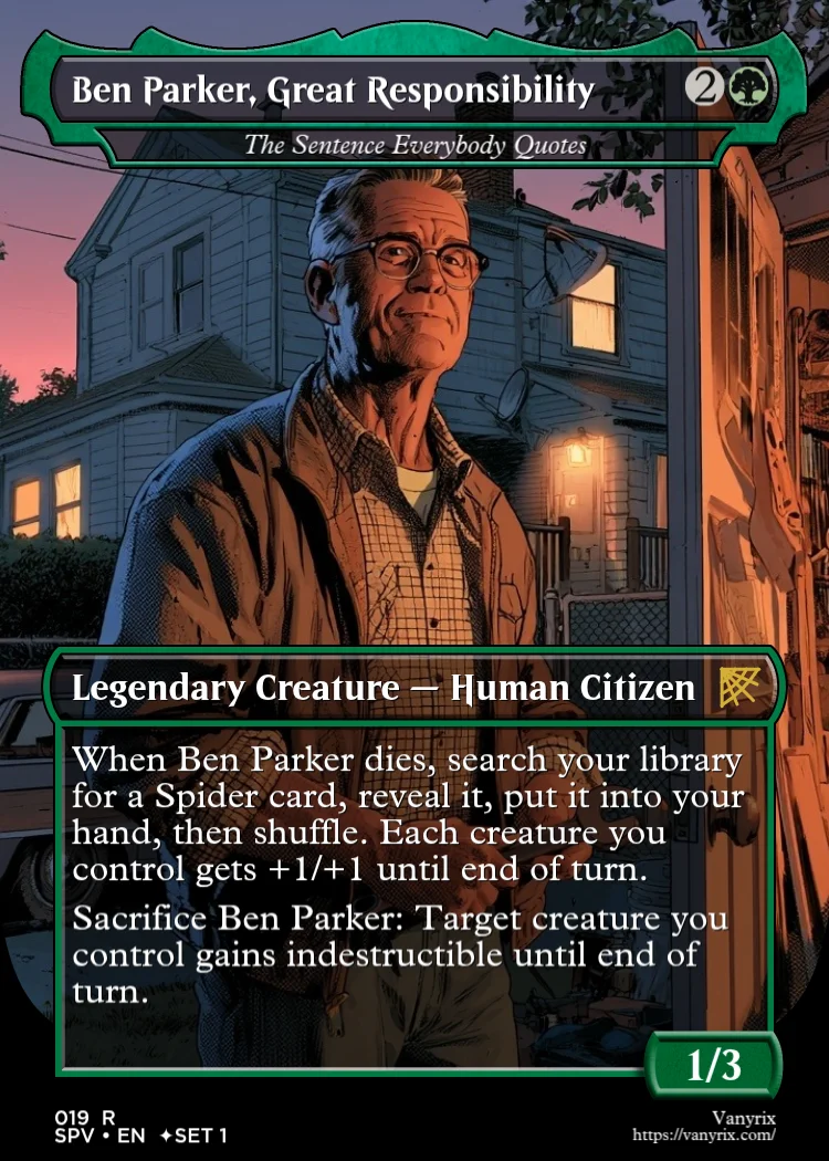 Ben Parker, Great Responsibility