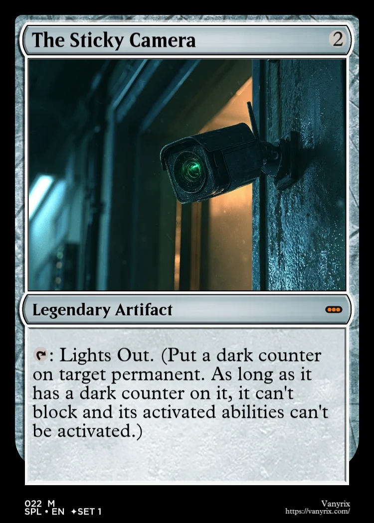 The Sticky Camera