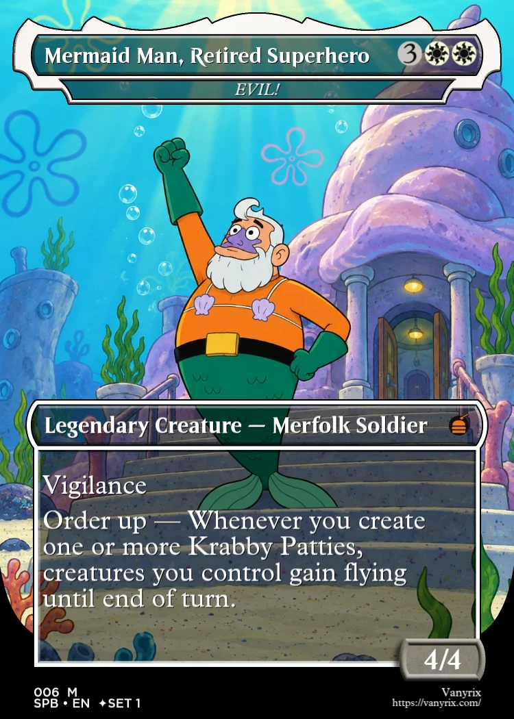 Mermaid Man, Retired Superhero