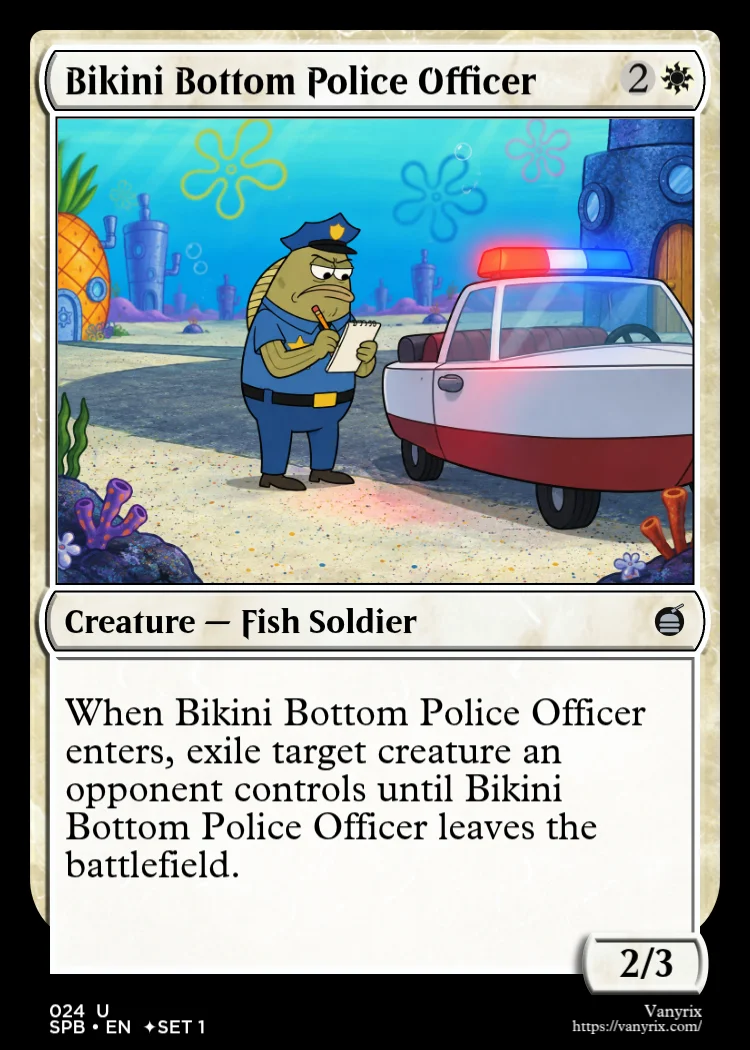 Bikini Bottom Police Officer