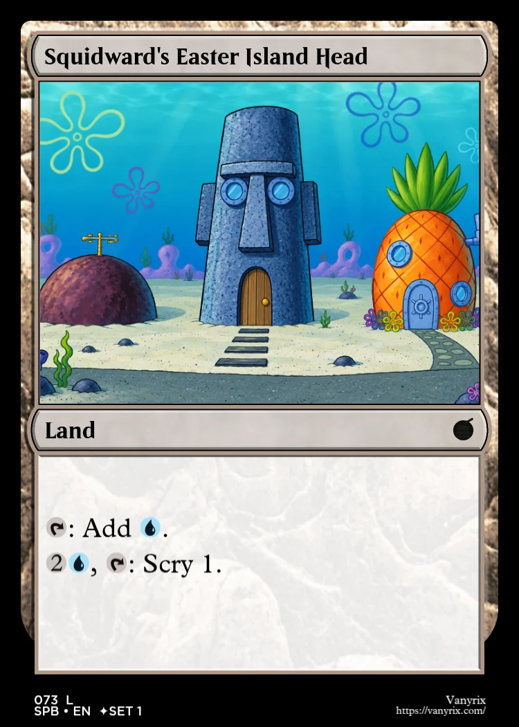Squidward's Easter Island Head