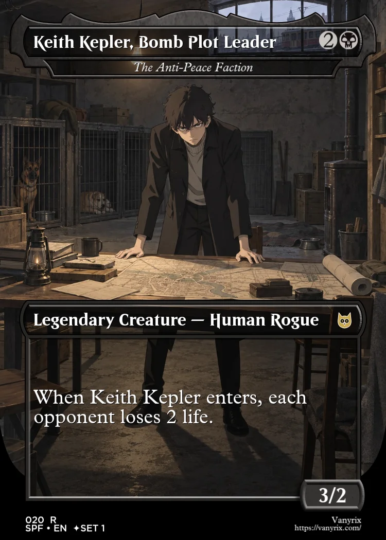 Keith Kepler, Bomb Plot Leader