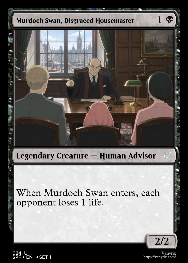 Murdoch Swan, Disgraced Housemaster