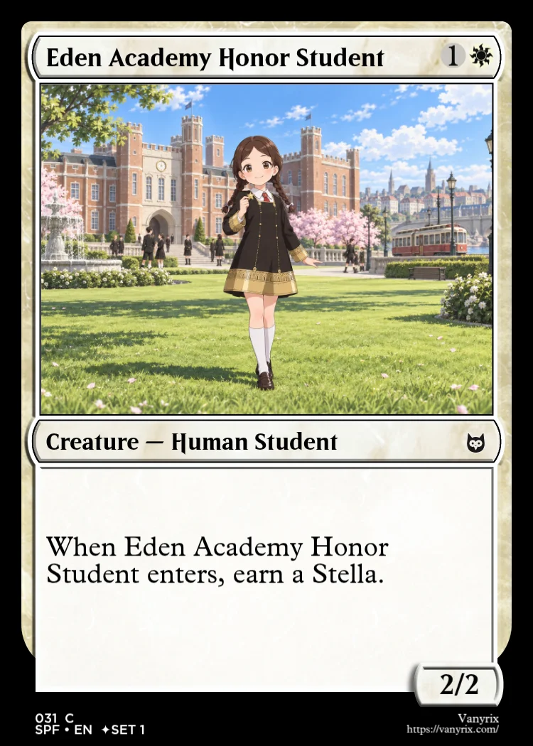 Eden Academy Honor Student