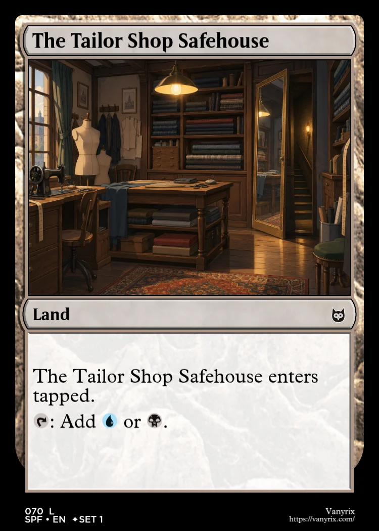 The Tailor Shop Safehouse