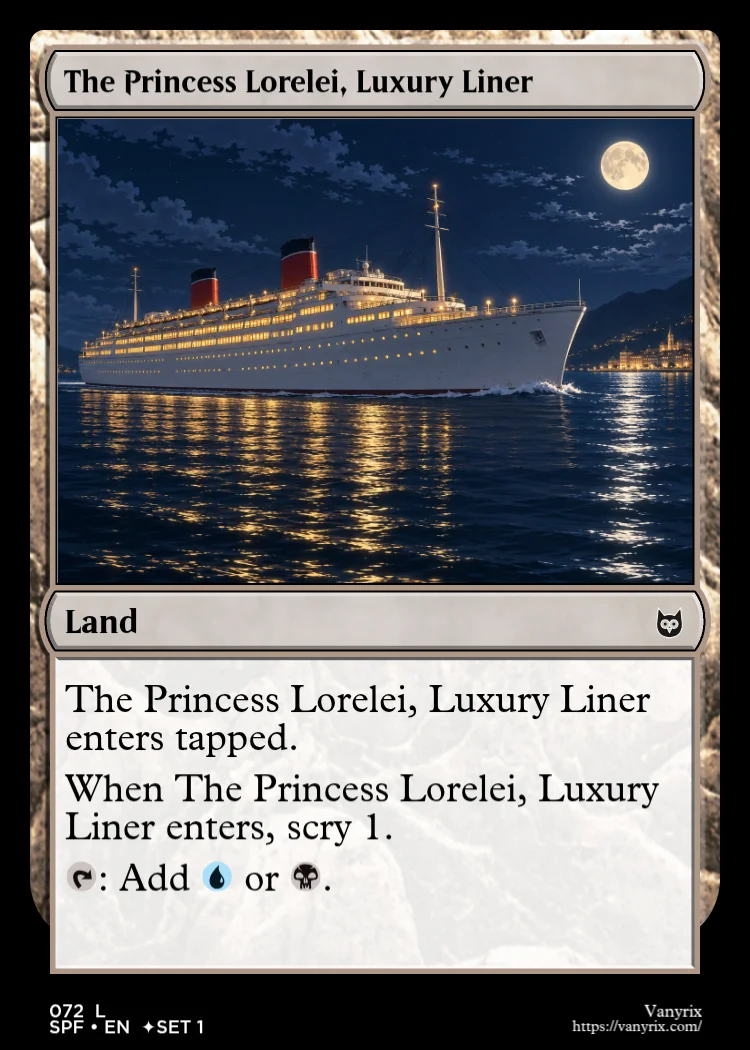 The Princess Lorelei, Luxury Liner