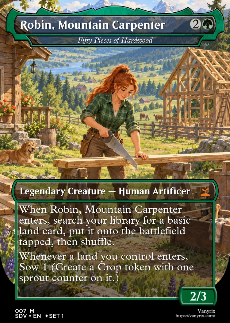 Robin, Mountain Carpenter