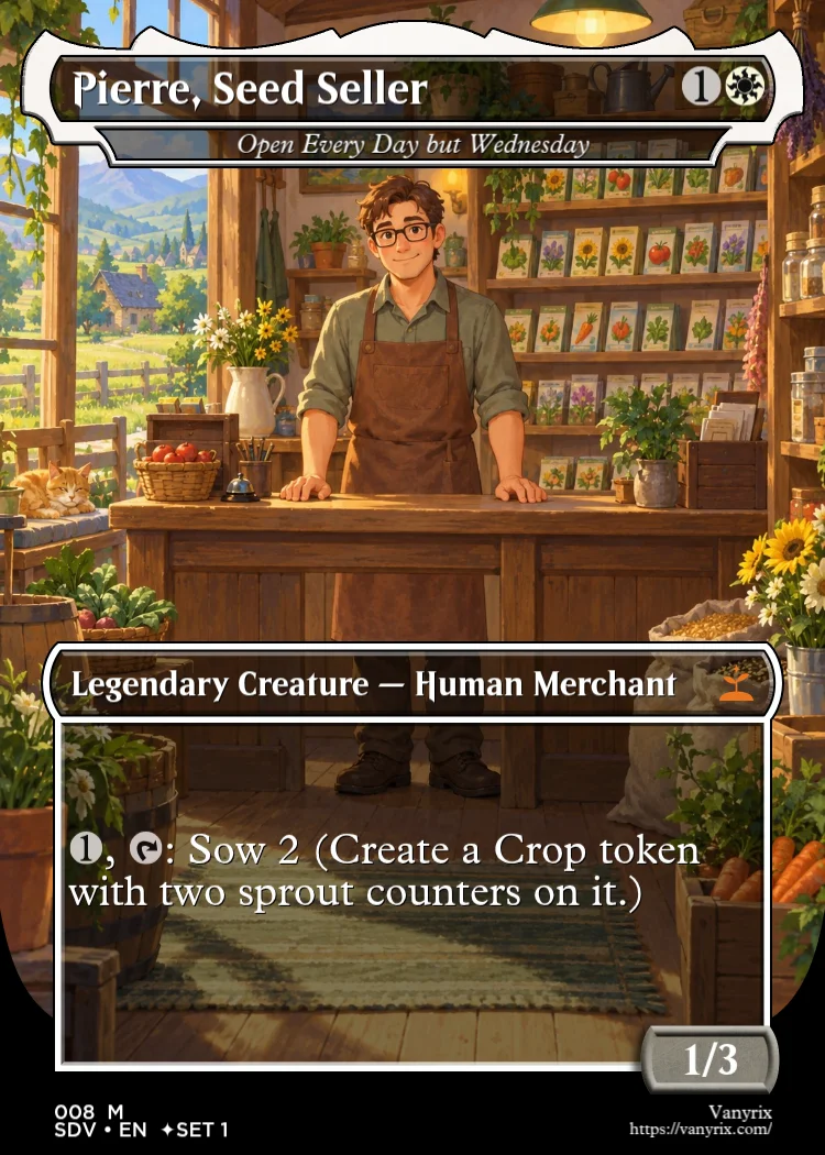 Pierre, Seed Seller