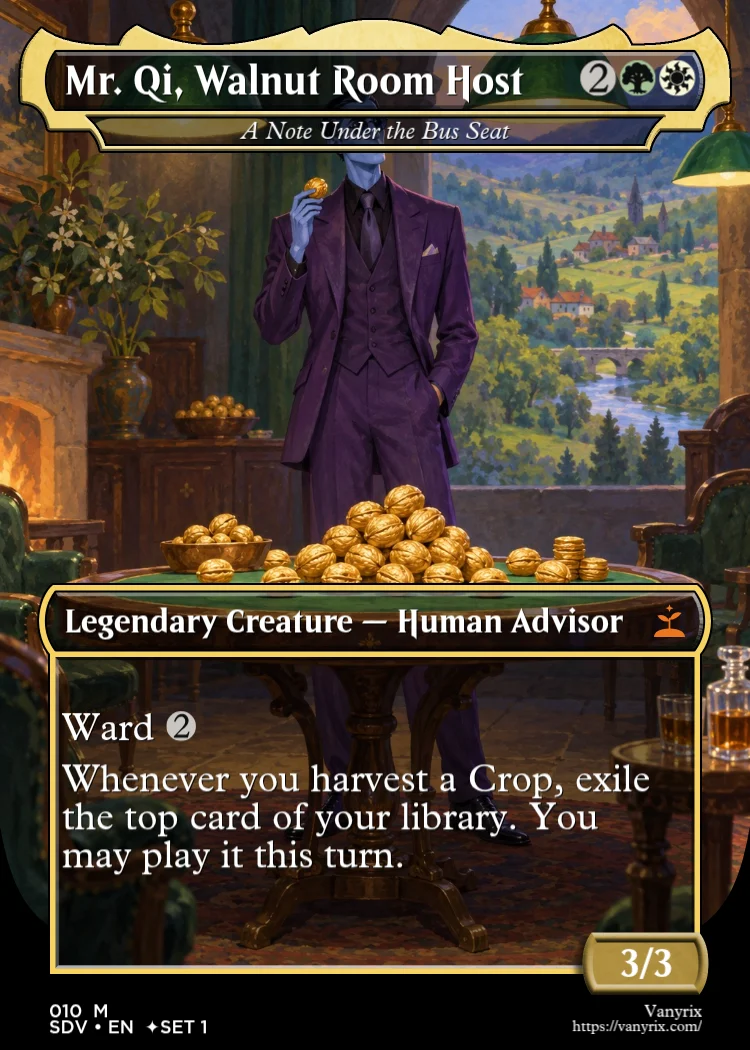Mr. Qi, Walnut Room Host