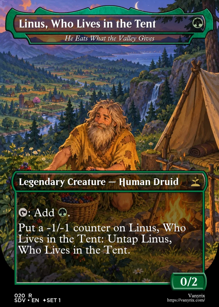 Linus, Who Lives in the Tent