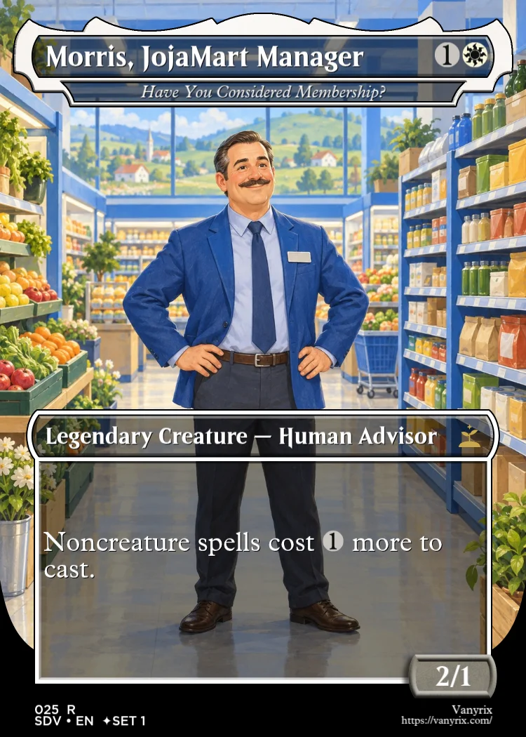 Morris, JojaMart Manager