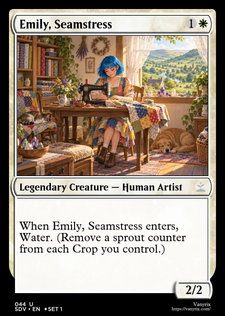 Emily, Seamstress
