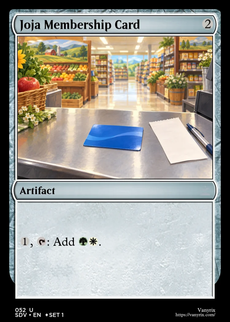 Joja Membership Card
