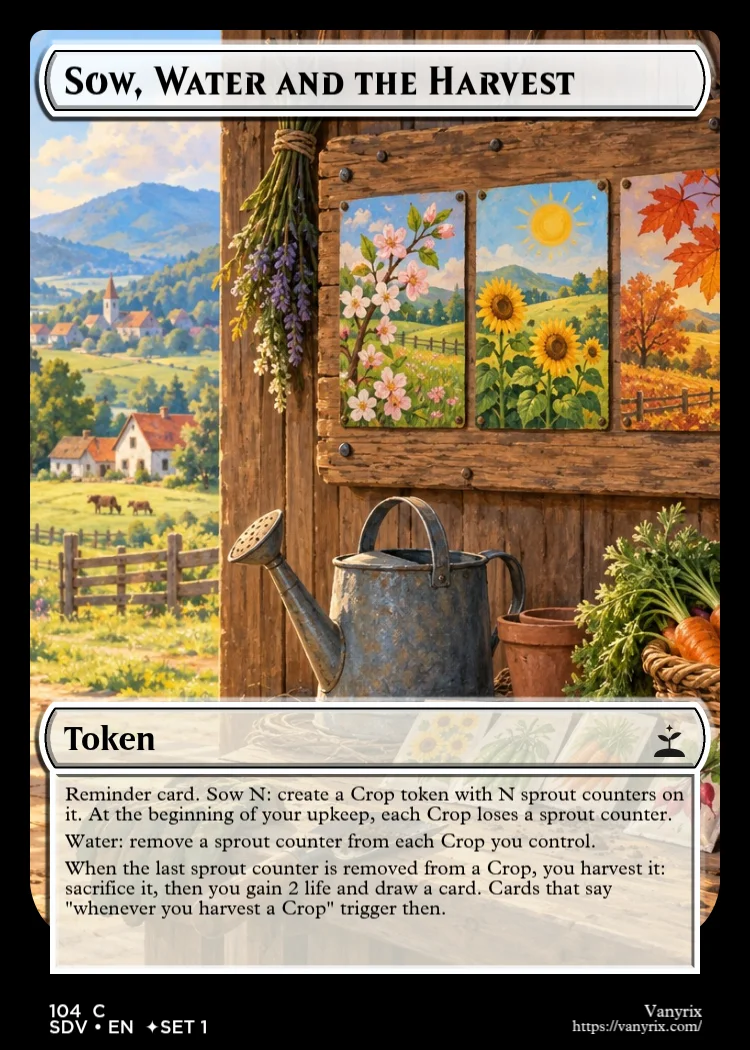 Sow, Water and the Harvest