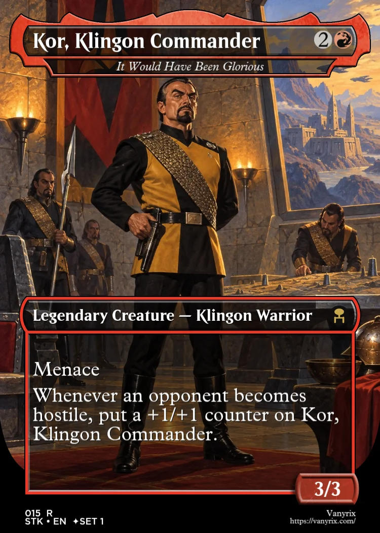 Kor, Klingon Commander