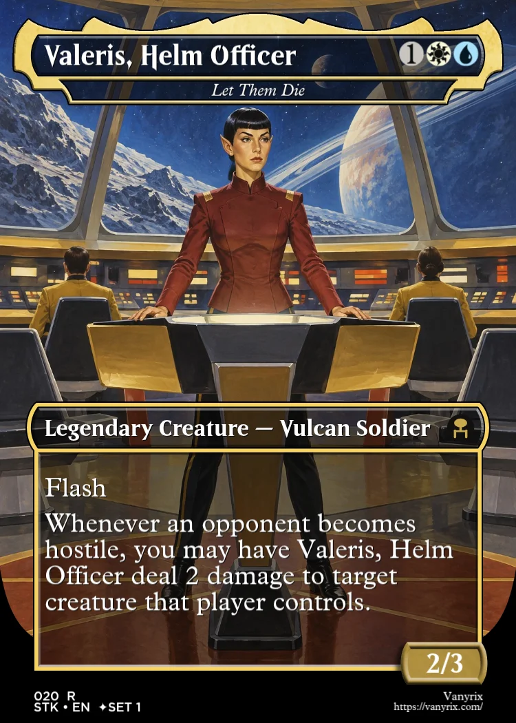 Valeris, Helm Officer