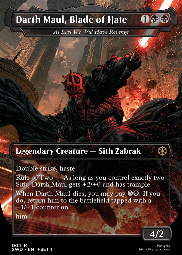 Darth Maul, Blade of Hate