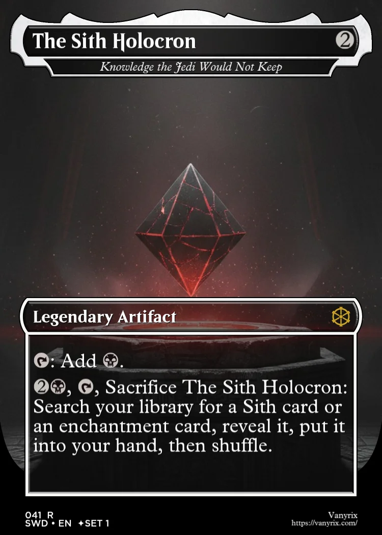 The Sith Holocron